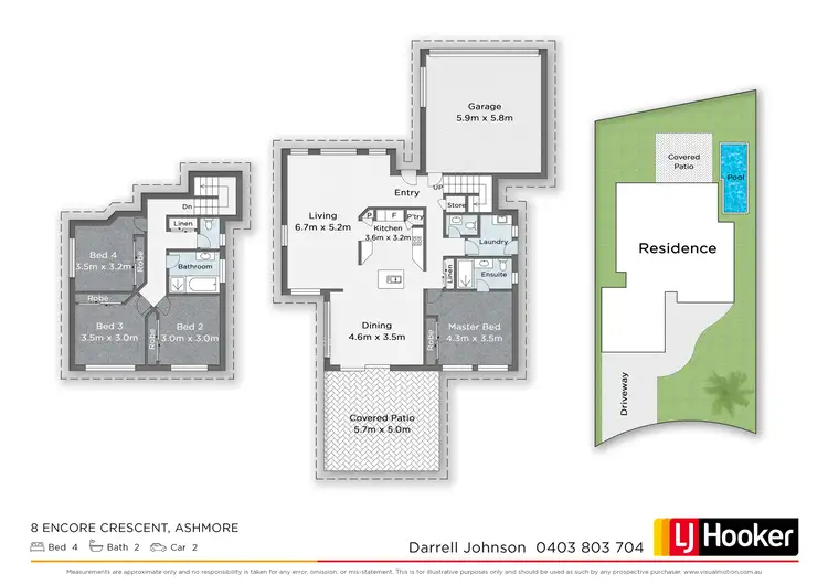 Floorplan of Homely house listing, 8 Encore Crescent, Ashmore QLD 4214