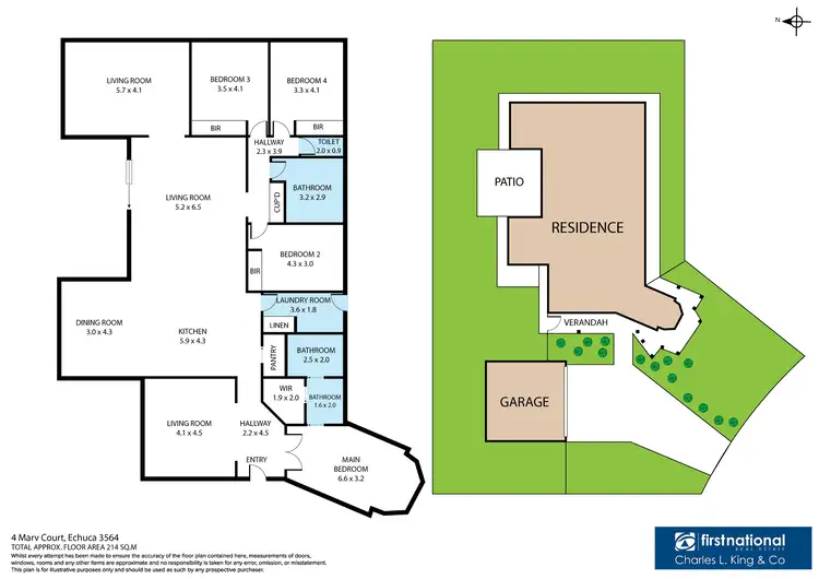 Floorplan of Homely house listing, 4 Marv Court, Echuca VIC 3564