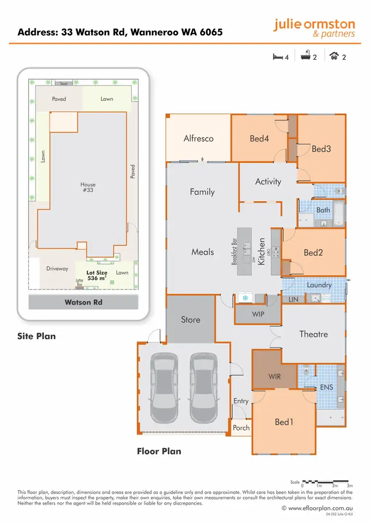 Floorplan of Homely house listing, 33 Watson Road, Wanneroo WA 6065
