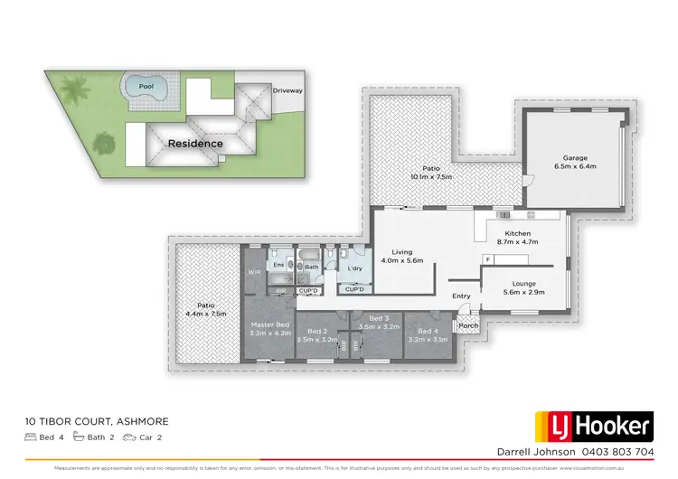 Floorplan of Homely house listing, 10 Tibor Court, Ashmore QLD 4214