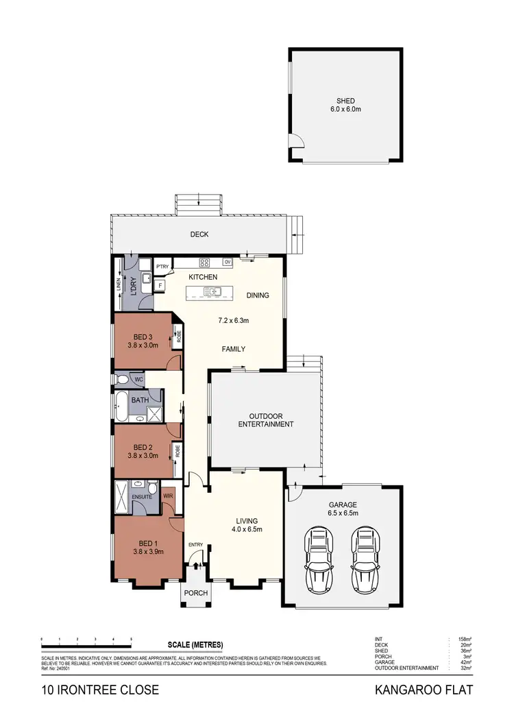 Floorplan of Homely house listing, 10 Irontree Close, Kangaroo Flat VIC 3555