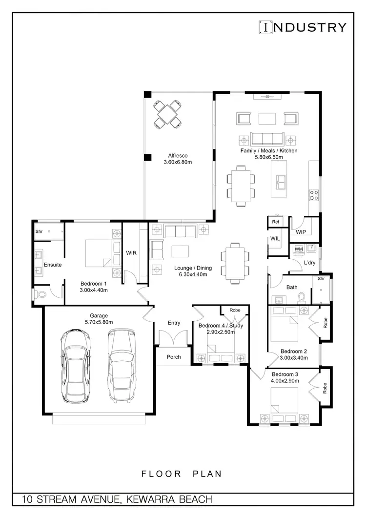 Floorplan of Homely house listing, 10 Stream Avenue, Kewarra Beach QLD 4879