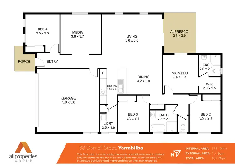 Floorplan of Homely house listing, 88 Darnell Street, Yarrabilba QLD 4207