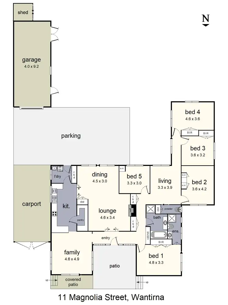Floorplan of Homely house listing, 11 Magnolia Street, Wantirna VIC 3152