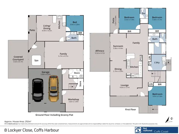 Floorplan of Homely house listing, 8 Lockyer Close, Coffs Harbour NSW 2450