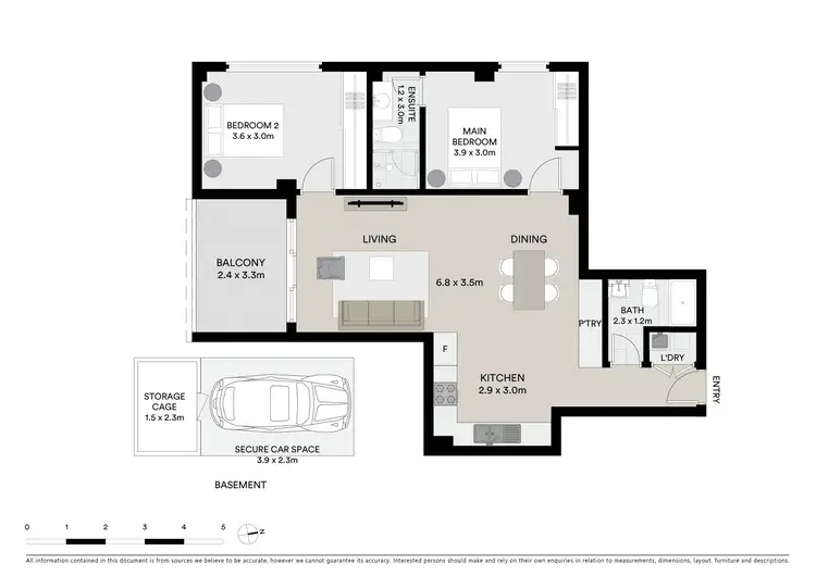 Floorplan of Homely apartment listing, 100/6 Hargraves Street, Gosford NSW 2250