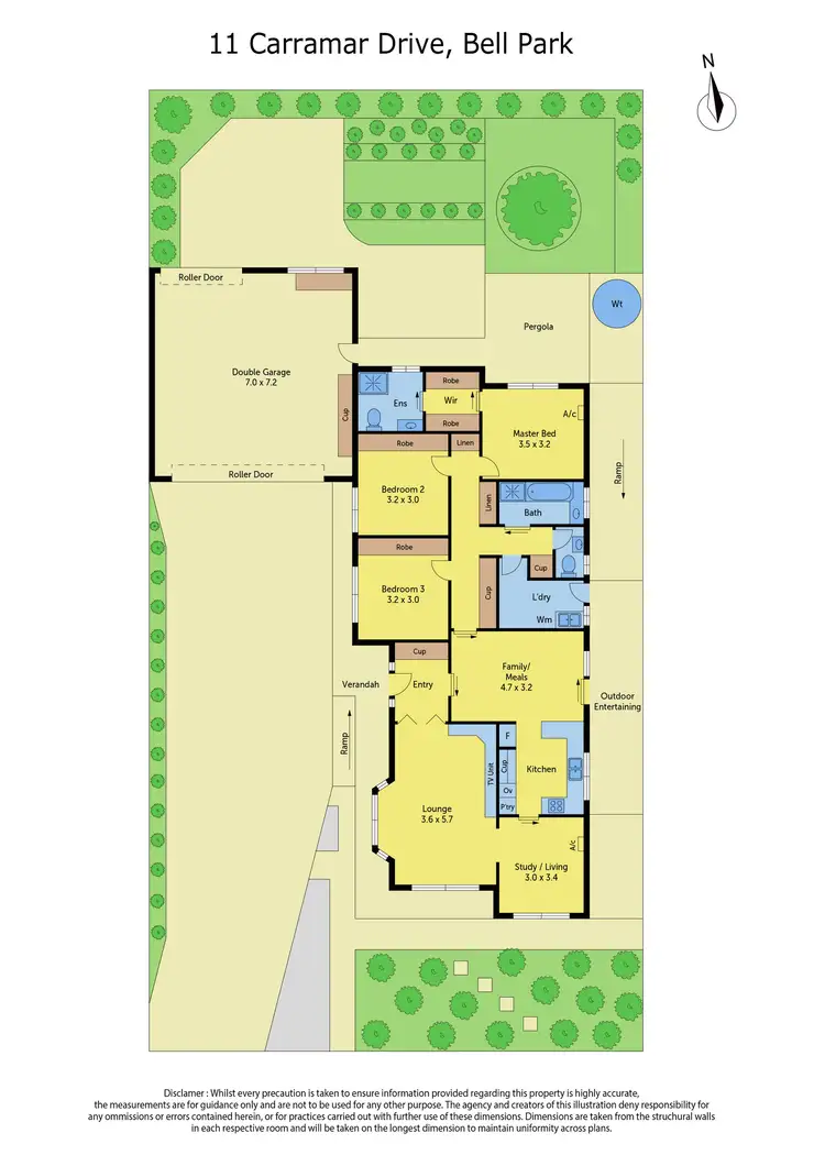 Floorplan of Homely house listing, 11 Carramar Drive, Bell Park VIC 3215