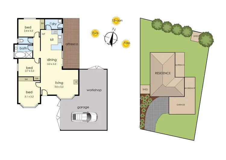 Floorplan of Homely house listing, 12 Yarrabee Court, Frankston VIC 3199