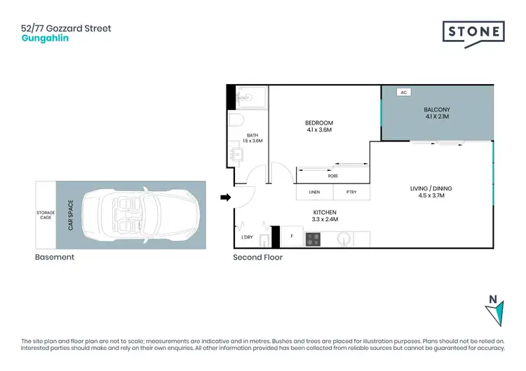 Floorplan of Homely apartment listing, 52/77 Gozzard Street, Gungahlin ACT 2912