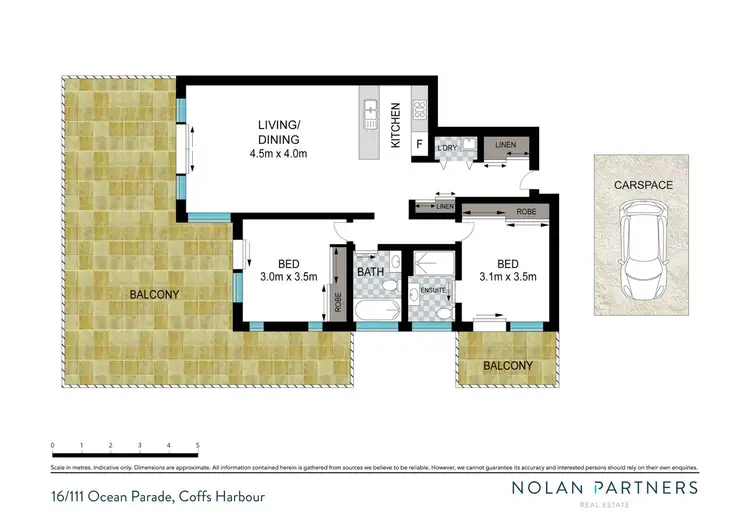 Floorplan of Homely unit listing, 16/111 Ocean Parade, Coffs Harbour NSW 2450