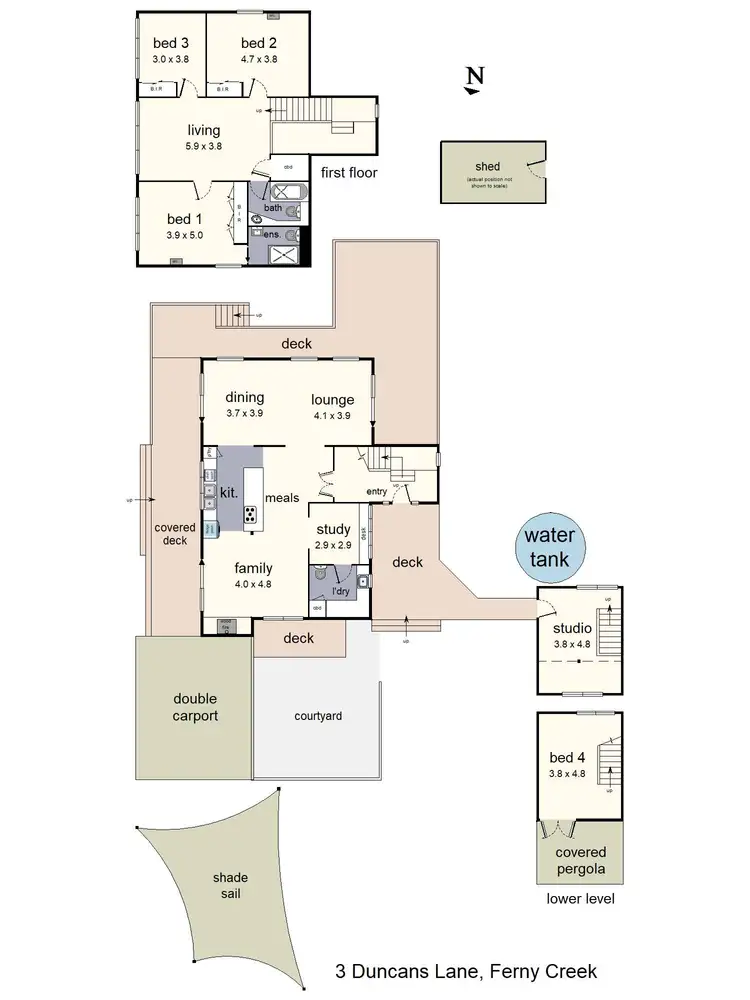 Floorplan of Homely house listing, 3 Duncans Lane, Ferny Creek VIC 3786