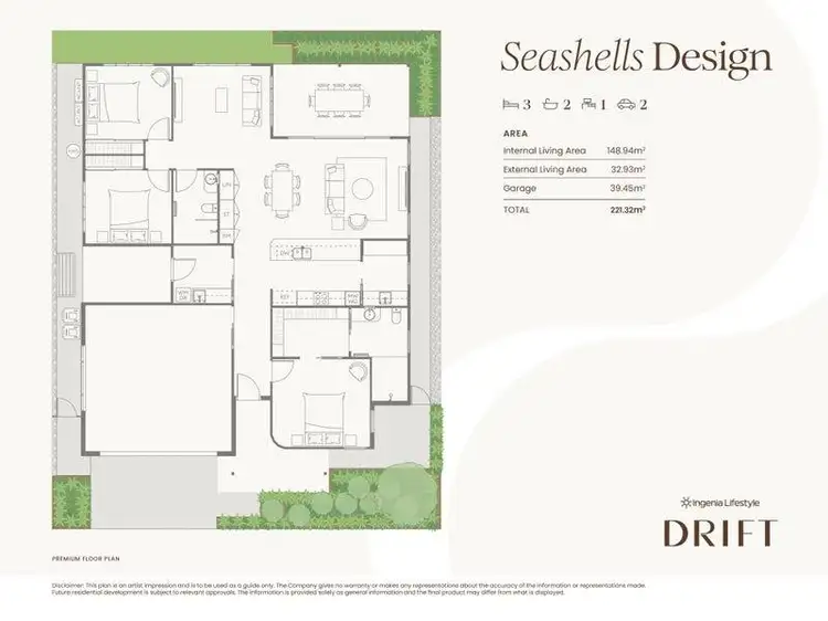 Floorplan of Homely retirement listing, Seashells/392 Woongarra Scenic Drive, Innes Park QLD 4670