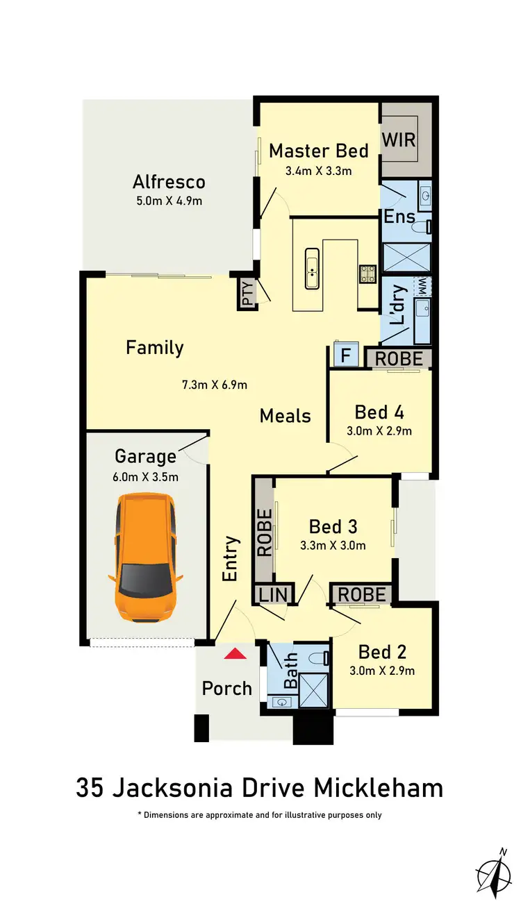 Floorplan of Homely house listing, 35 Jacksonia Drive, Mickleham VIC 3064