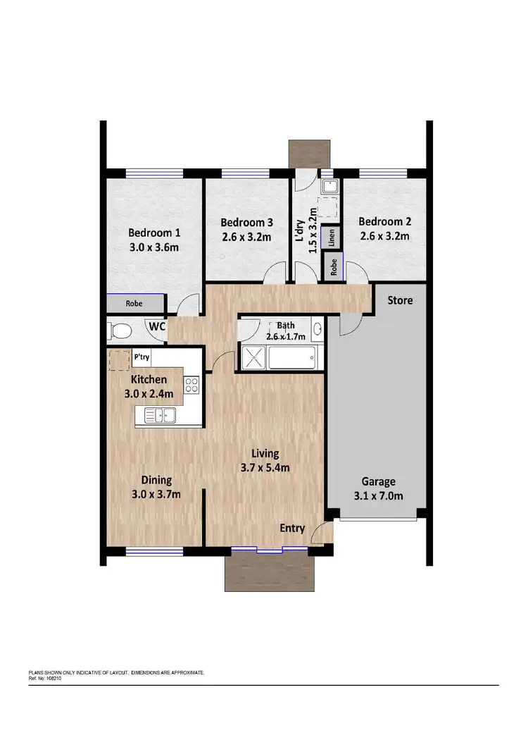 Floorplan of Homely townhouse listing, 13/11 Chipperfield Circuit, Gordon ACT 2906