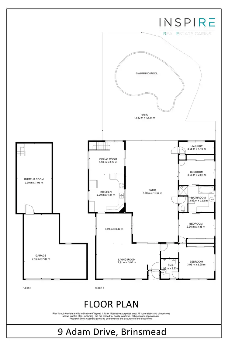 Floorplan of Homely house listing, 9 Adam Drive, Brinsmead QLD 4870