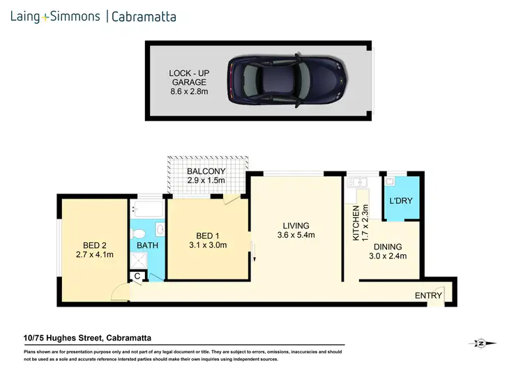 Floorplan of Homely unit listing, 10/75 Hughes Street, Cabramatta NSW 2166