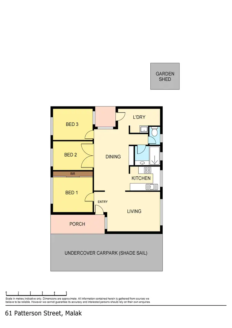 Floorplan of Homely house listing, 61 Patterson Street, Wulagi NT 812