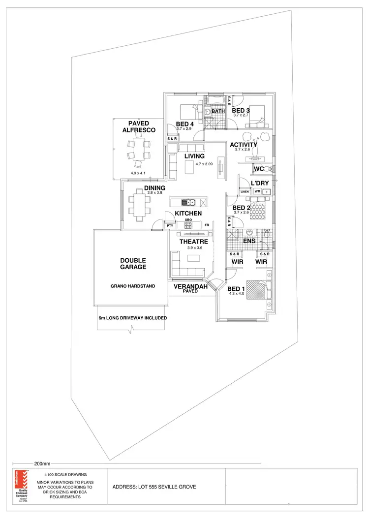 Floorplan of Homely house listing, 19 Brolga Grove, Seville Grove WA 6112