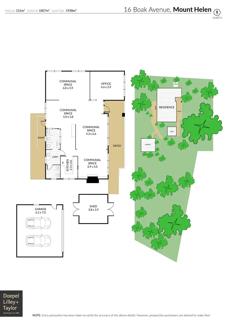 Floorplan of Homely house listing, 16 Boak Avenue, Mount Helen VIC 3350