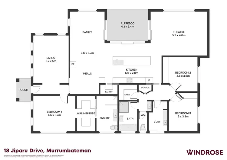 Floorplan of Homely rural property listing, 18 Jiparu Drive, Murrumbateman NSW 2582