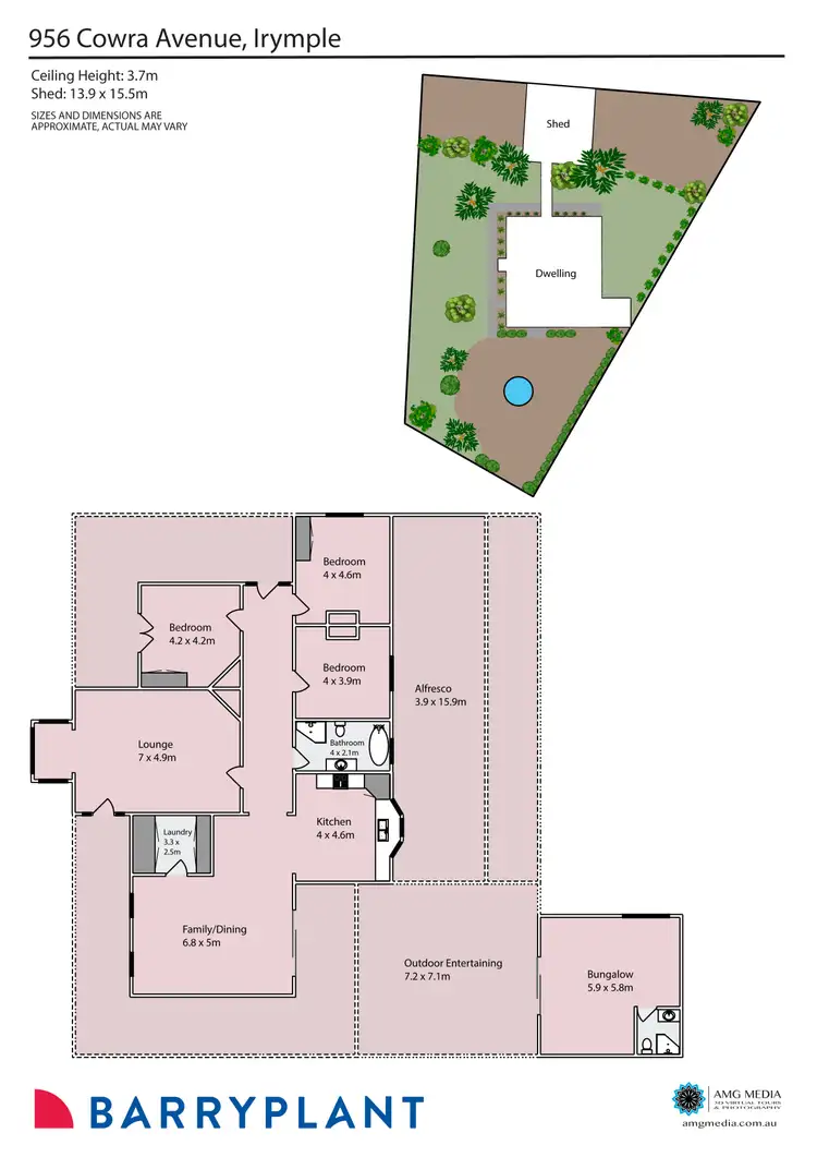 Floorplan of Homely house listing, 956 Cowra Avenue, Irymple VIC 3498