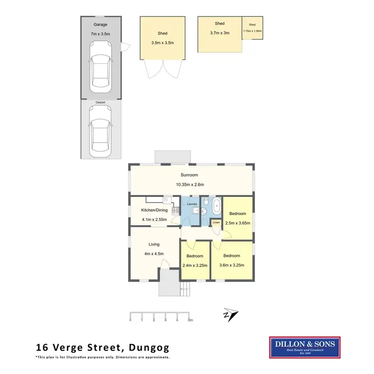 Floorplan of Homely house listing, 16 Verge Street, Dungog NSW 2420