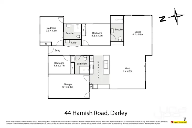 Floorplan of Homely house listing, 44 Hamish Road, Darley VIC 3340