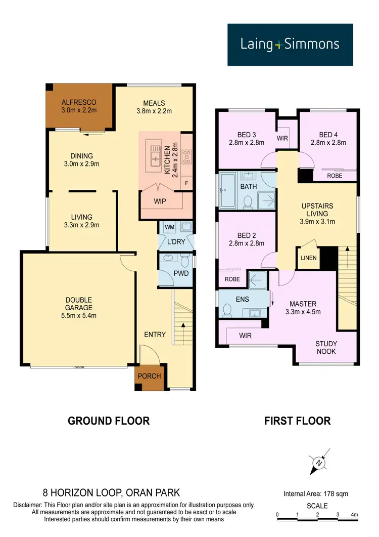 Floorplan of Homely house listing, 8 Horizon Loop, Oran Park NSW 2570