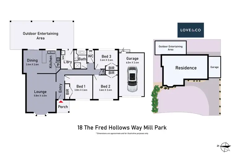 Floorplan of Homely house listing, 18 The Fred Hollows Way, Mill Park VIC 3082