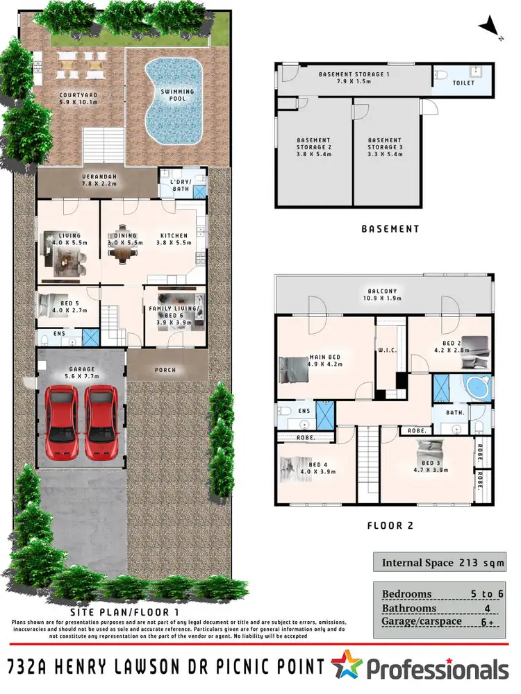 Floorplan of Homely house listing, 732A Henry Lawson Drive, Picnic Point NSW 2213