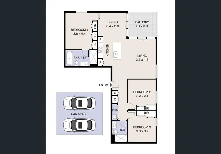 Floorplan of Homely apartment listing, 603/3 Evergreen Mews, Armadale VIC 3143