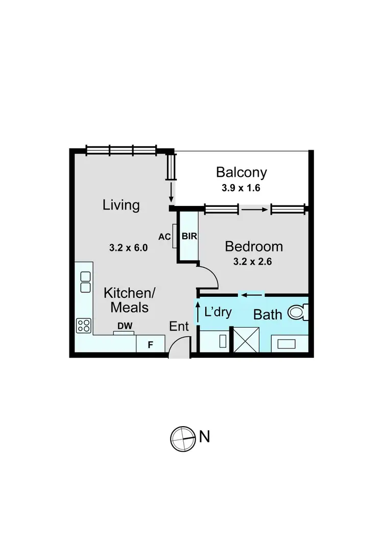 Floorplan of Homely apartment listing, 102/36 Browns Road, Bentleigh East VIC 3165