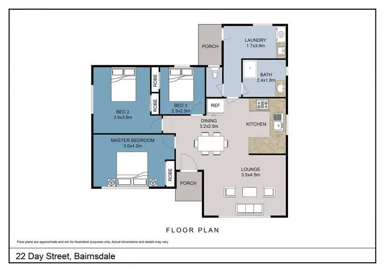 Floorplan of Homely house listing, 22 Day Street, Bairnsdale VIC 3875