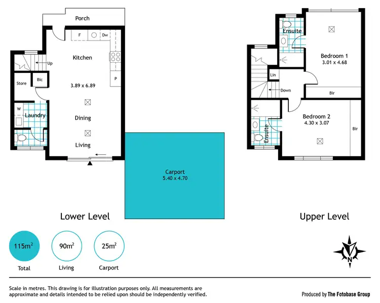 Floorplan of Homely townhouse listing, 7/24 Holder Avenue, Richmond SA 5033