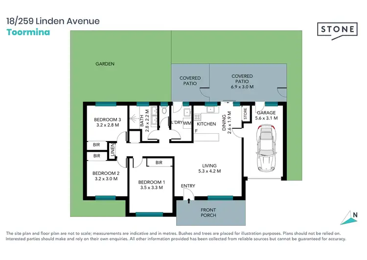 Floorplan of Homely villa listing, 18/259 Linden Avenue, Boambee East NSW 2452