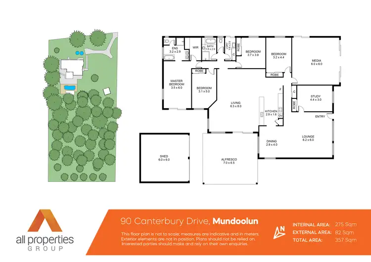 Floorplan of Homely house listing, 90-96 Canterbury Drive, Mundoolun QLD 4285