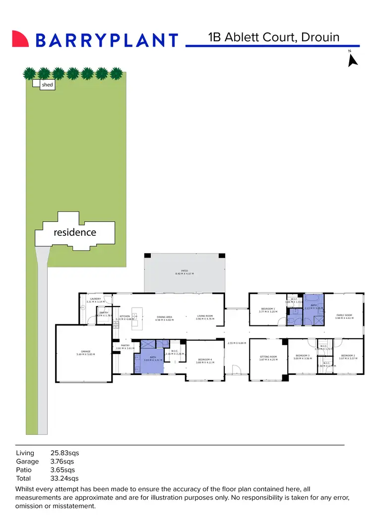 Floorplan of Homely house listing, 1B Ablett Court, Drouin VIC 3818