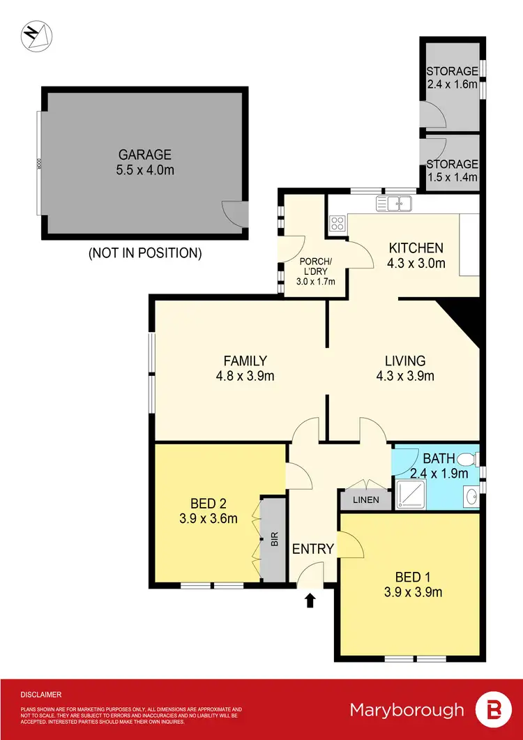 Floorplan of Homely house listing, 19 Laidman Street, Maryborough VIC 3465