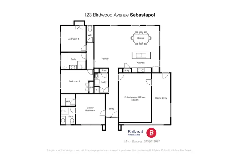 Floorplan of Homely house listing, 123 Birdwood Avenue, Sebastopol VIC 3356