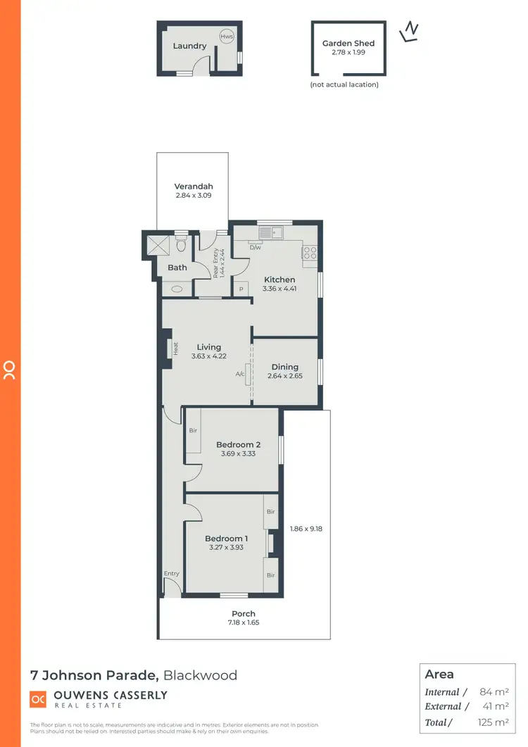 Floorplan of Homely unit listing, 7 Johnson Parade, Blackwood SA 5051