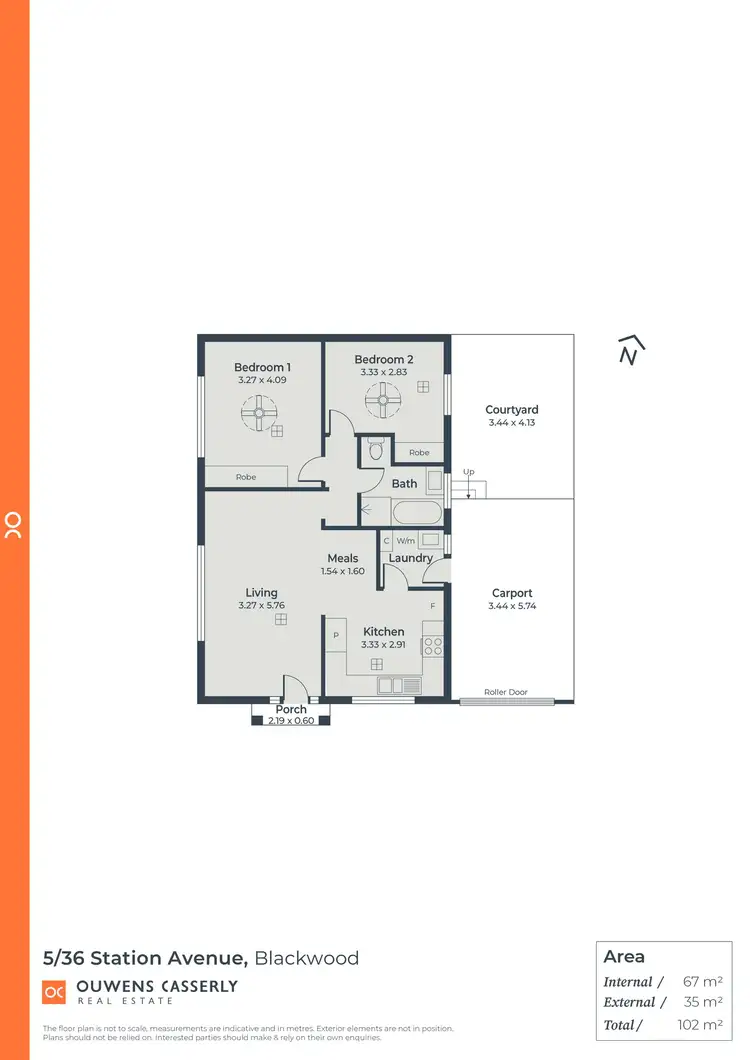 Floorplan of Homely unit listing, 5/36 Station Avenue, Blackwood SA 5051