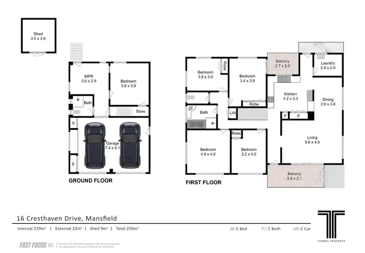 Floorplan of Homely house listing, 16 Cresthaven Drive, Mansfield QLD 4122