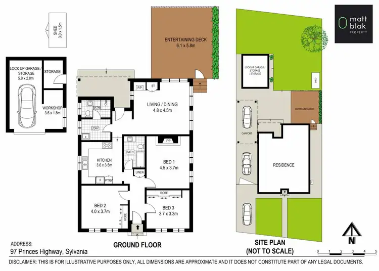 Floorplan of Homely house listing, 97 Princes Highway, Sylvania NSW 2224