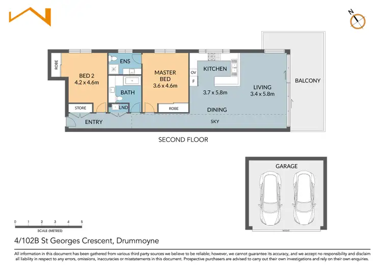 Floorplan of Homely apartment listing, 4/102B St Georges Crescent, Drummoyne NSW 2047