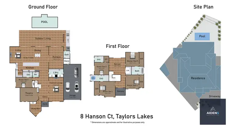 Floorplan of Homely house listing, 8 Hanson Court, Taylors Lakes VIC 3038