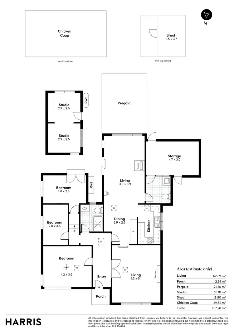 Floorplan of Homely house listing, 12 Cotham Avenue, Kensington Park SA 5068
