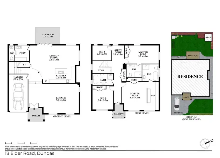 Floorplan of Homely house listing, 18 Elder Road, Dundas NSW 2117