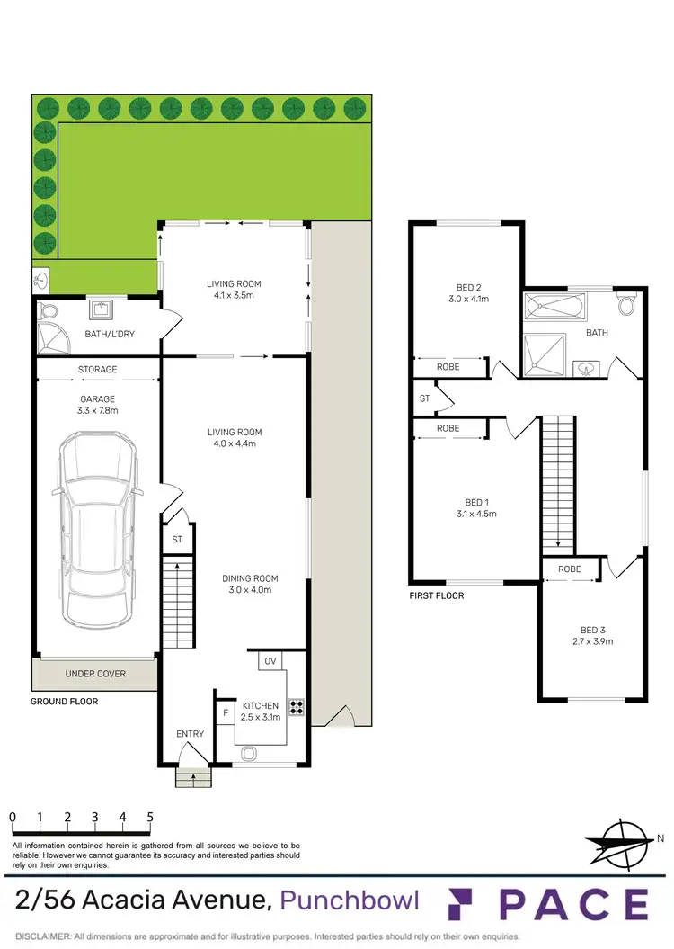 Floorplan of Homely townhouse listing, 2/56 Acacia Avenue, Punchbowl NSW 2196