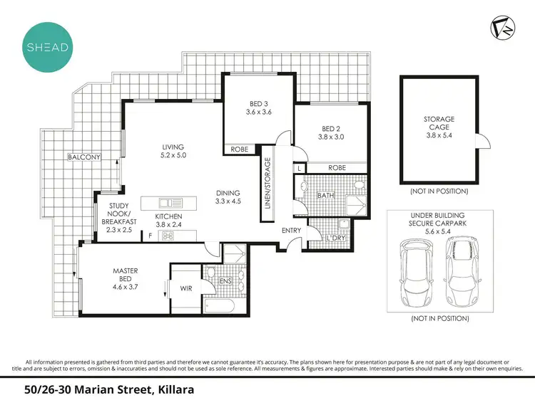 Floorplan of Homely apartment listing, 50/26-30 Marian Street, Killara NSW 2071
