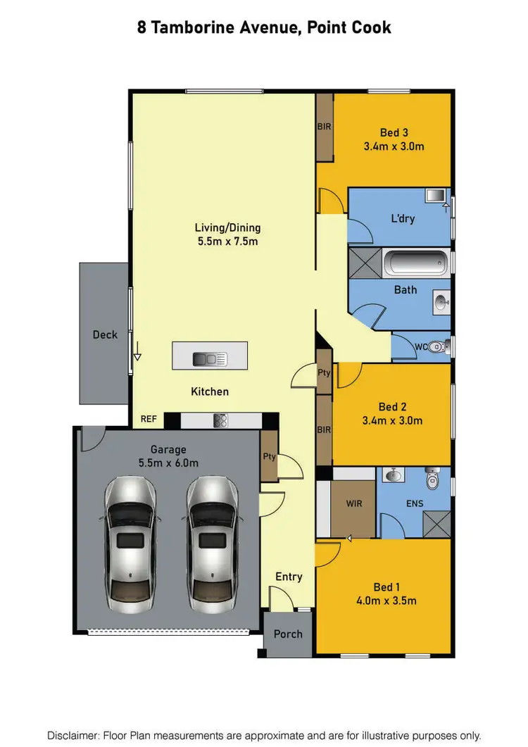 Floorplan of Homely house listing, 8 Tamborine Avenue, Point Cook VIC 3030